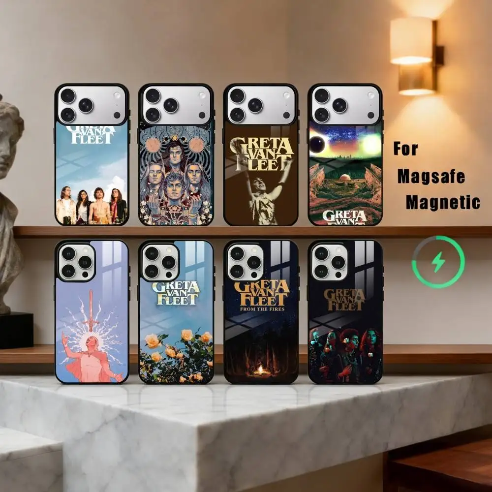 

Amazing G-Greta Van Fleet Band Phone Case For iPhone 17,16,15,14,13,12,Plus,Pro,Max for Magsafe Magnetic Wireless Charging