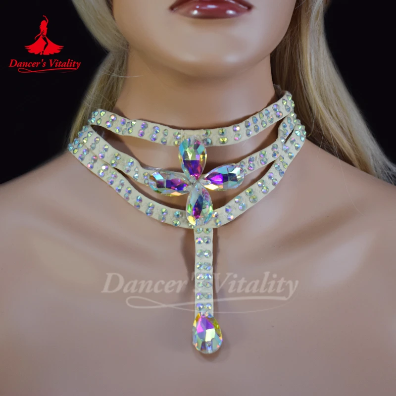 Belly Dance Performance Necklace for Women Customization Senior Luxury Rhinestones Accessories Oriental Modern Dancing Ornament