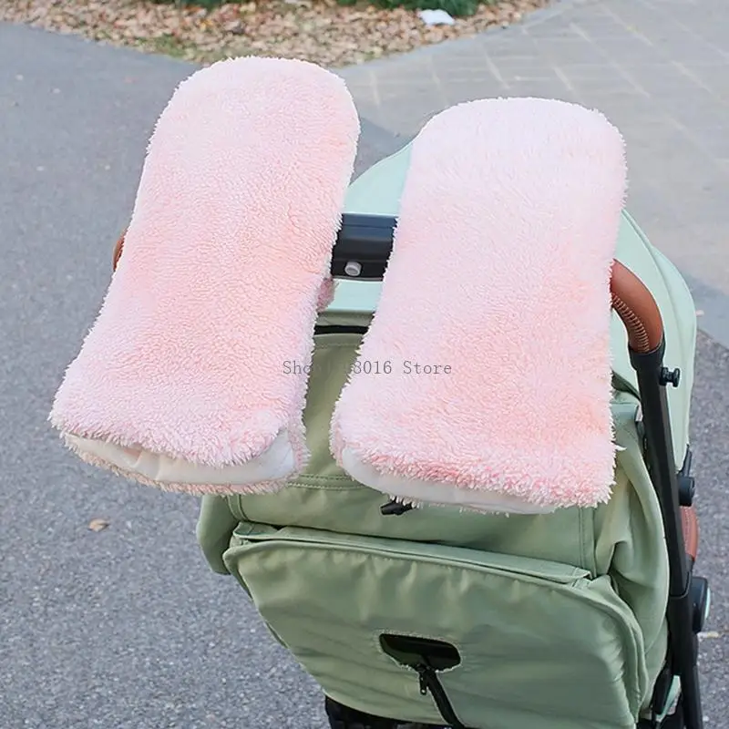 

Comfortable Strolling Mitts Baby Strollers Warm Gloves Windproof Easy Wear Cold Season Use Soft Polyester Fiber