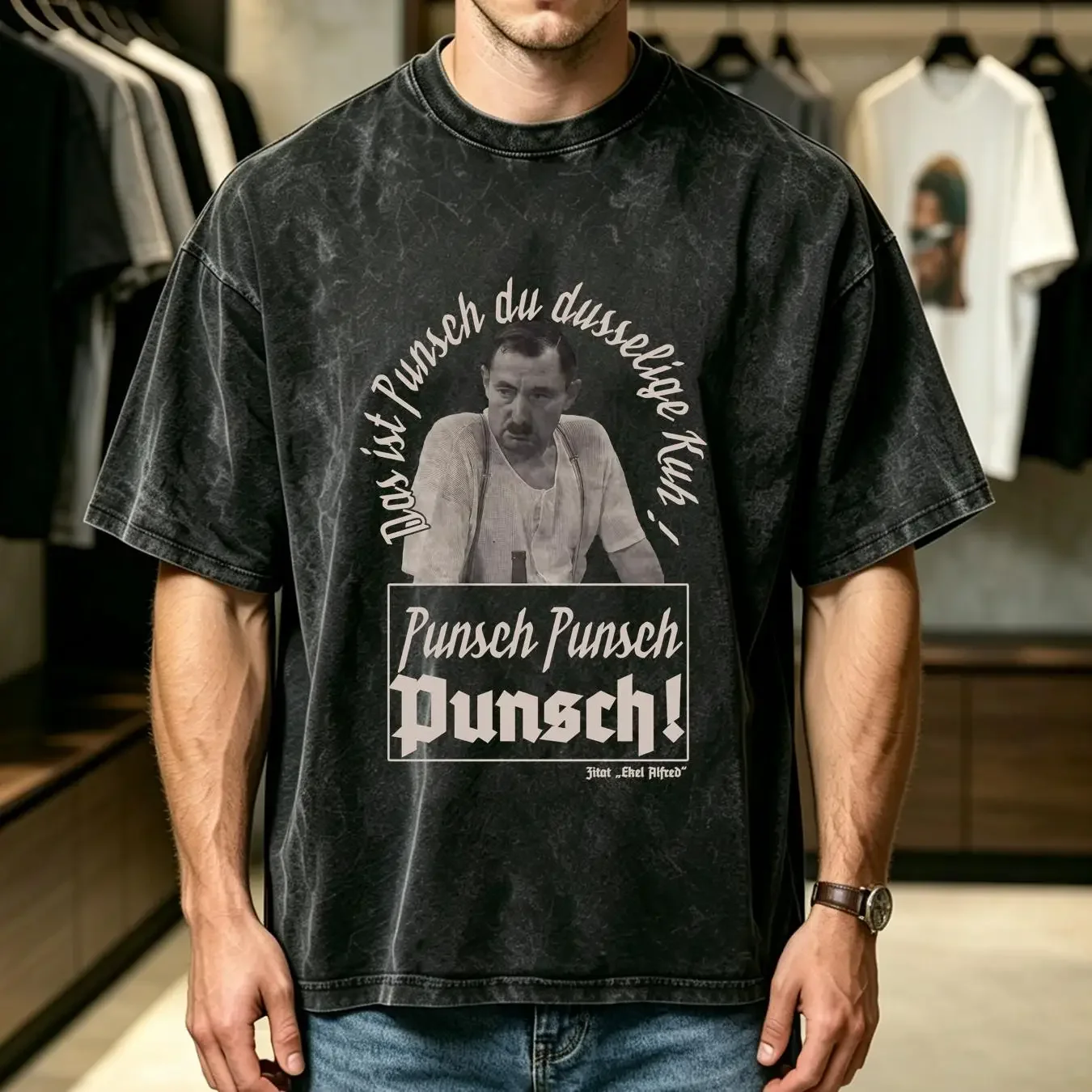 washed T Shirt Punch Disgusting Alfred cult saying quote humor fun a heart and soul vintage Washed Soft designer clothes