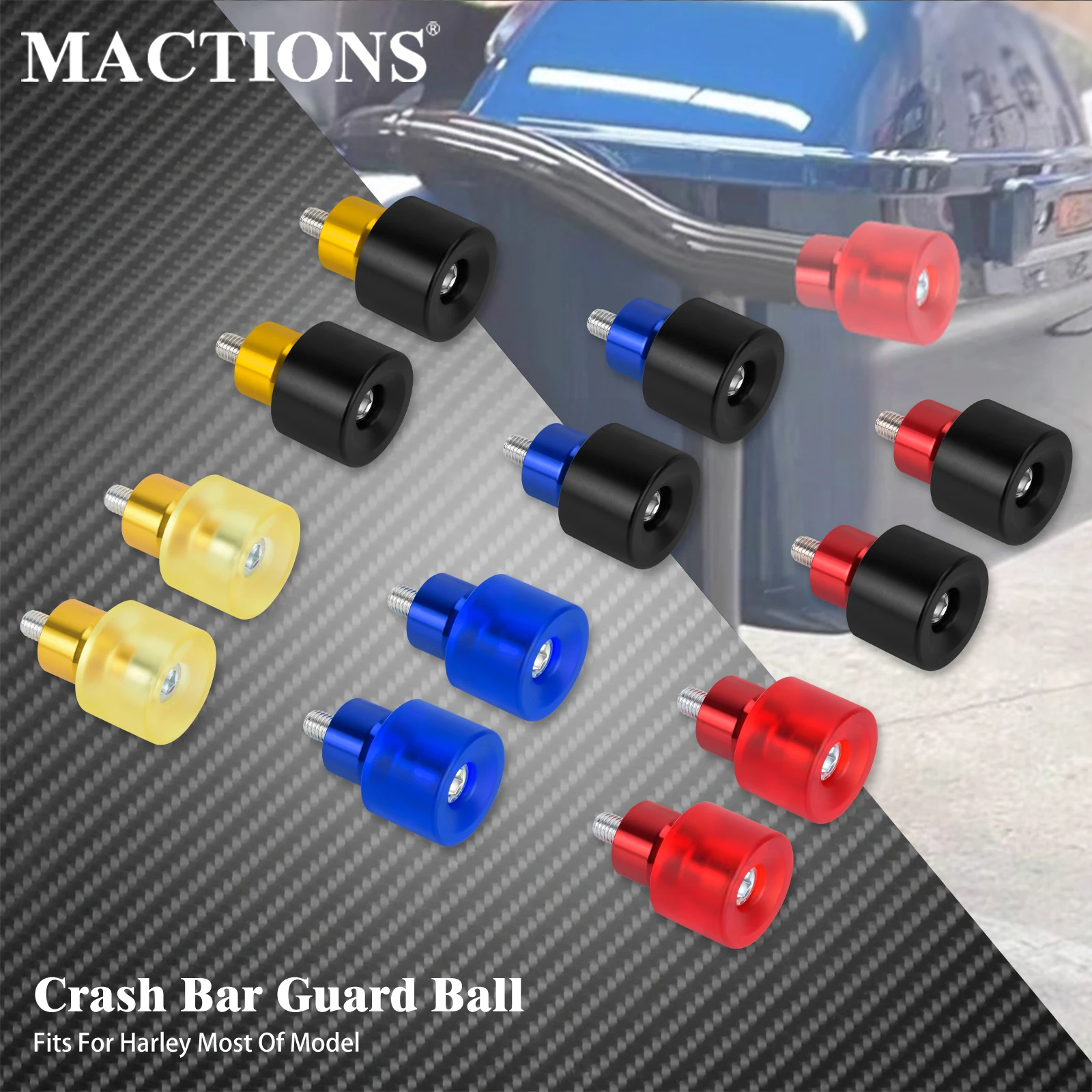 

Motorcycle Crash Bar Guard Ball M12 Engine Guard Saddlebag Bumpers Balls For Harley Touring Softail Dyna Sportster FLHR FLHT