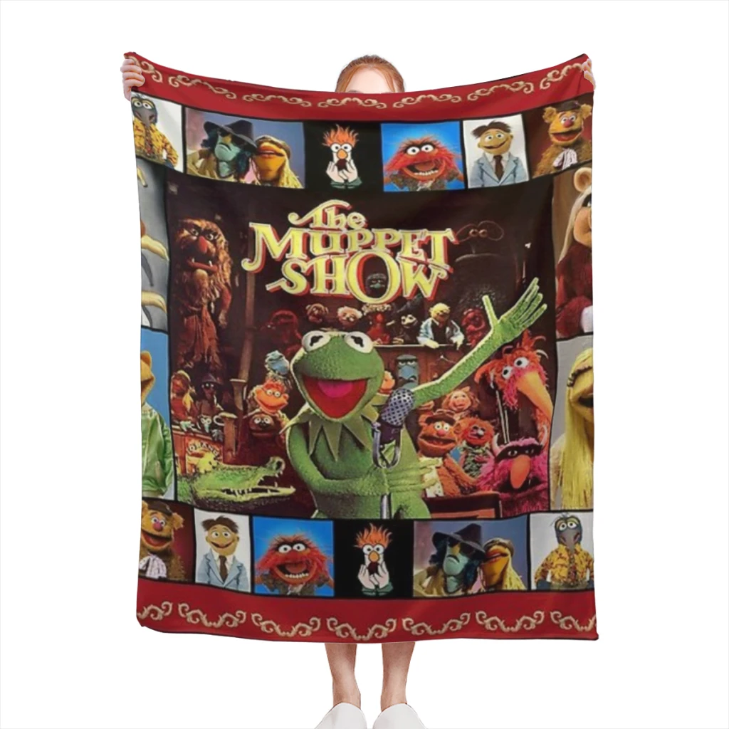 

The Muppet Show Photo Collage Blanket Sofa Bedroom Bed Home Office Nap Blanket Car Travel Picnic Blankets Gift