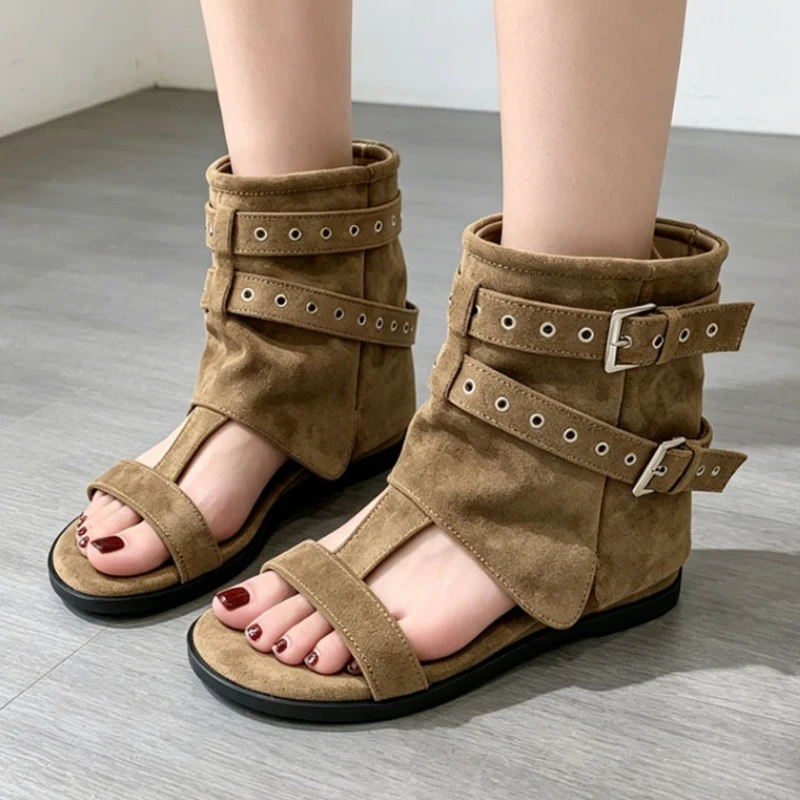 

Women Wedges Cool Boots Sandals Fashion Buckle Shoes New Beach Walkin Flip Flops Casual Sport Shoes Mujer Zapatos