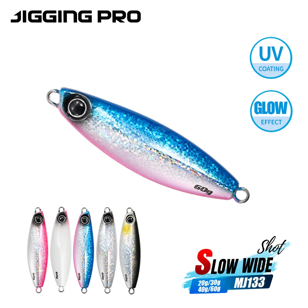 JIGGING PRO Señuelo Metálico Acción Lenta para Lubina en Agua Salada