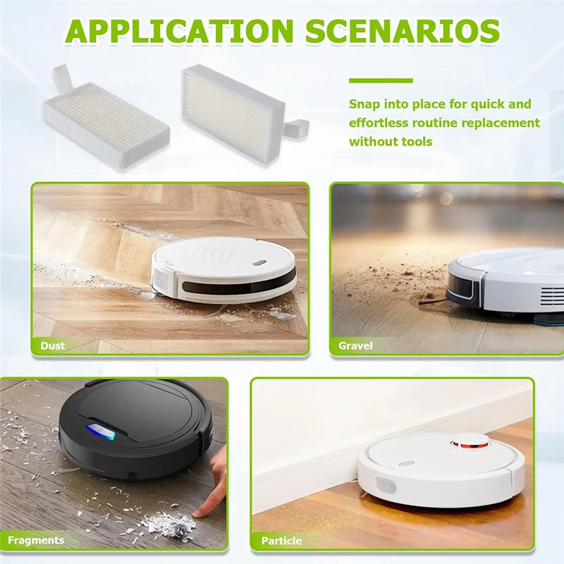 

ABZV-Robot Vacuum Cleaner Consumables Accessories Set- High Efficiency Filter For Ilife V5 V5S V3 V3S V5S V50 Pro V55 X5