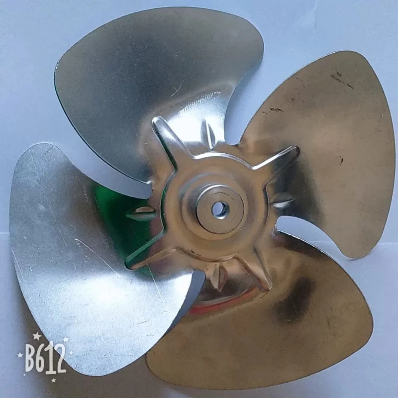 Aluminum fan blade with inner diameter of 8 and outer diameter of 230. Aluminum fan blade for Taiwan electric motor oil cooler