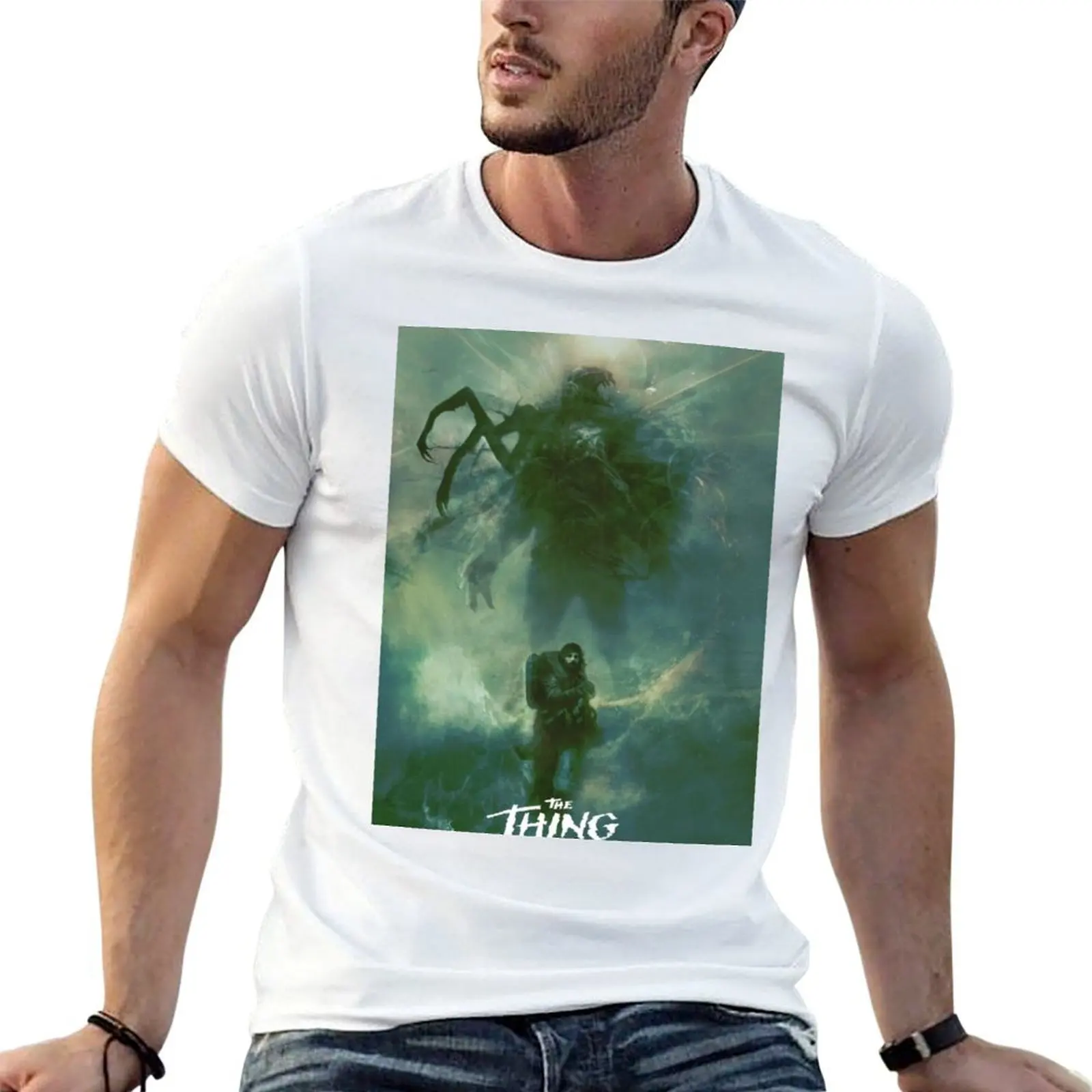 The Thing Poster T-Shirt Everyday Wear Basic Short Sleeve Top