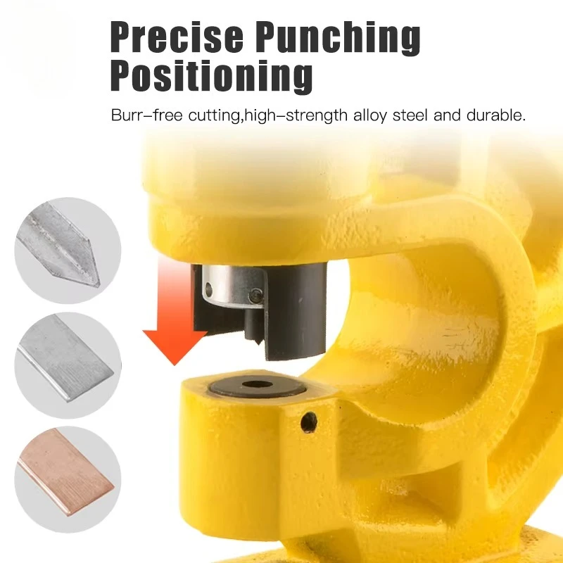 CH-60 70 Small Portable Hydraulic Punch Press Manual Hydraulic Tool Copper Aluminum Steel Plate Hole Puncher
