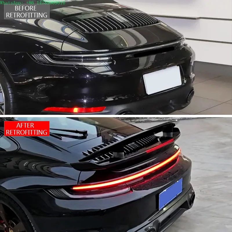 

Customized Automotive Body Modification Kit2020-2024 911 992 After Car Modification And Upgrade The Bumper Taillights Black Back