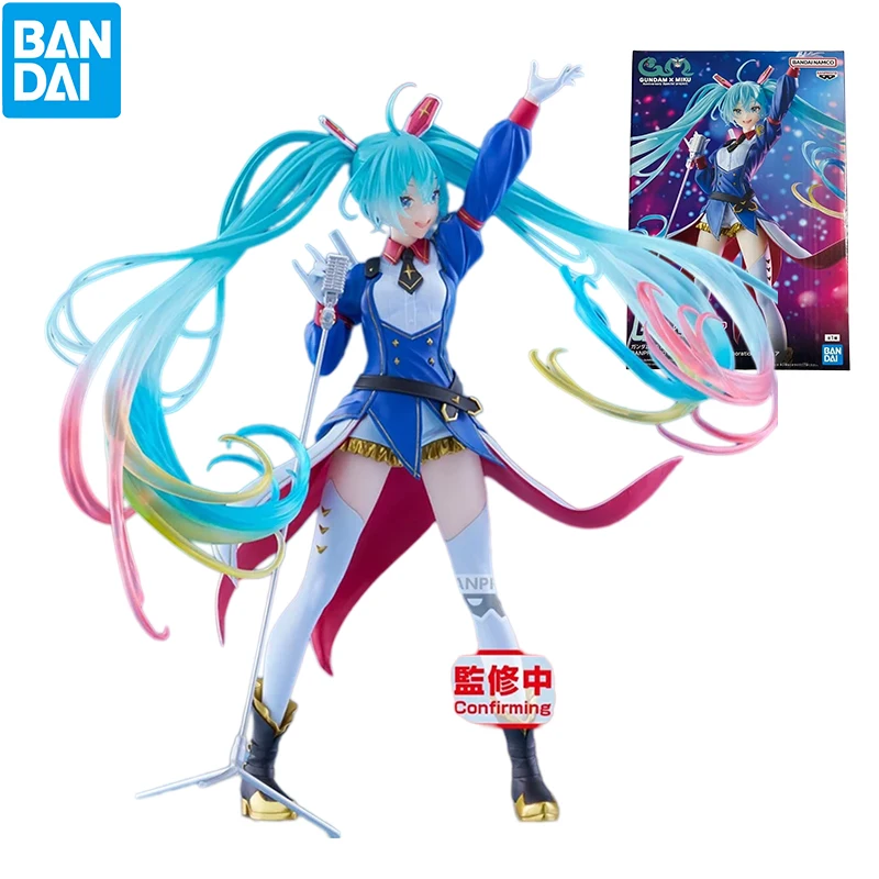 在庫あり-オリジナル-バンプレスト-ガンダム×初音ミク-23cm-pvc-ボーカロイド-アニメキャラクター-コレクタブル-ディスプレイ-デスクトップフィギュア-ギフト