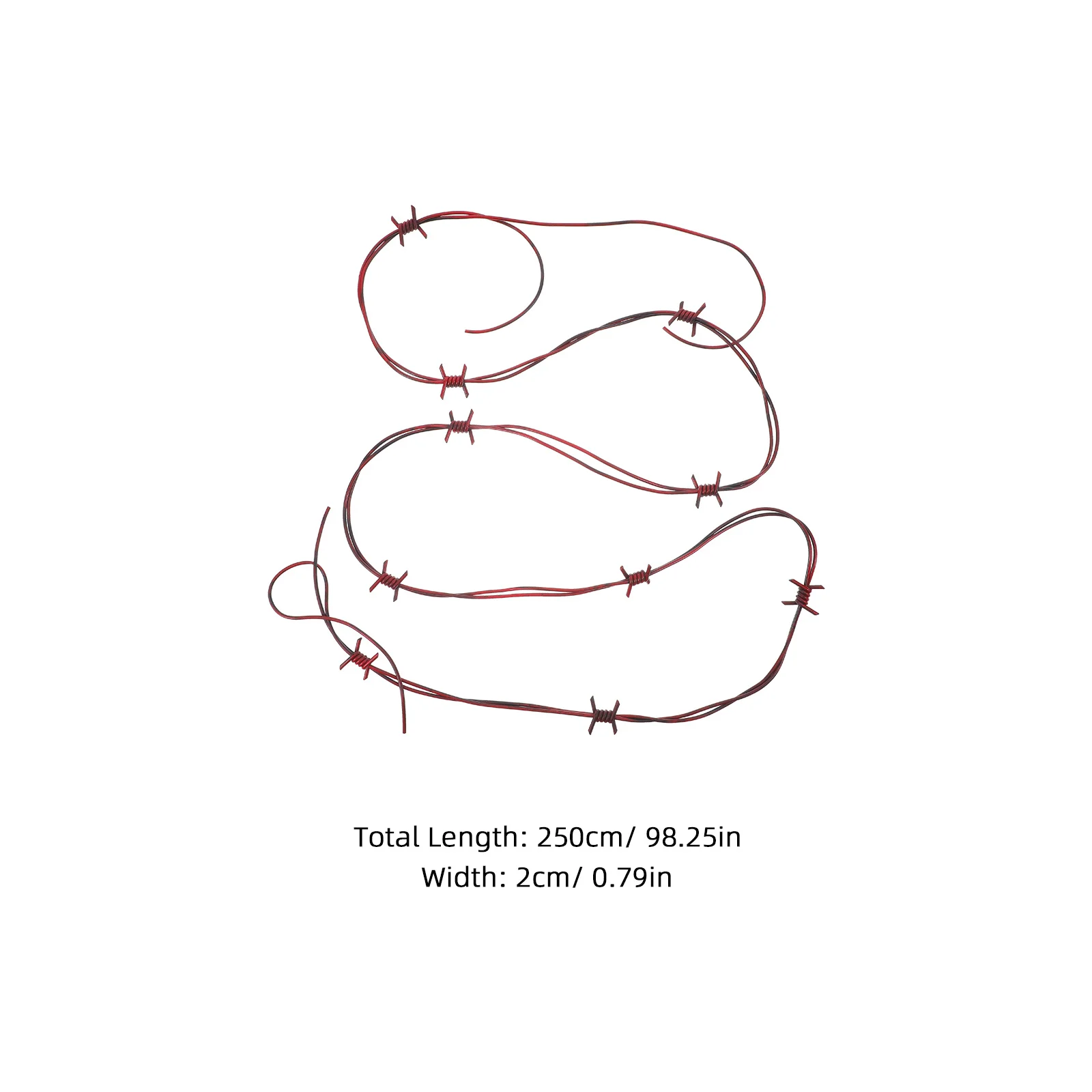 4 Stuks Simulatie Prikkeldraad Kettingen Nep Plastic Halloween Kettingen Spookhuis Party Decoratie Indoor Spooky Props