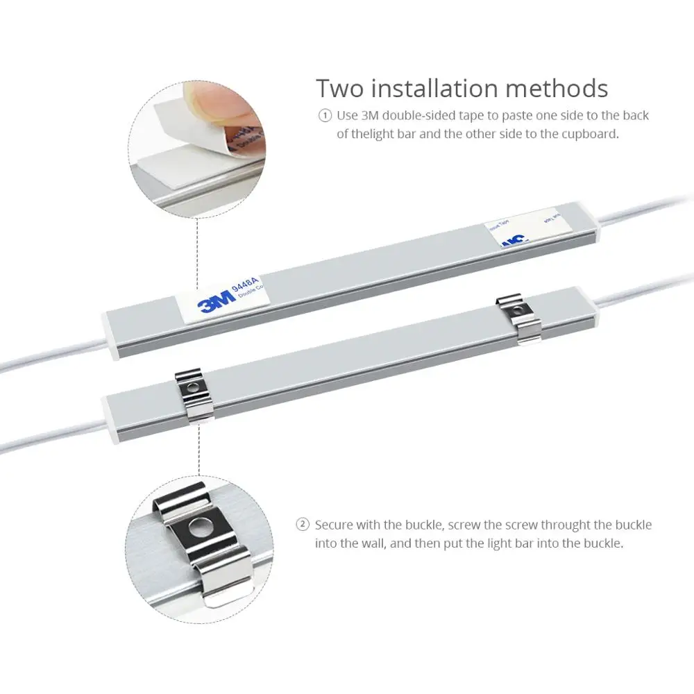 Wysoka jasność LED oświetlenie podszafkowe 12V pasek aluminiowy czujnik dotykowy możliwość przyciemniania przełącznik meble Led Light do oświetlenia