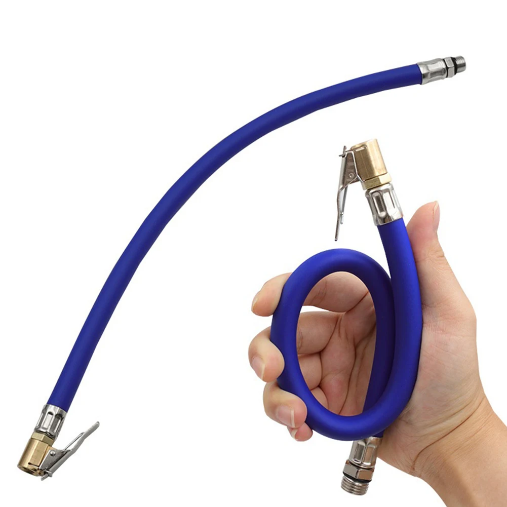 For Air Compressors Car Tyre Compressor Pipe And Inflator Connector Inflatable Tube Inflator Pipe 14.56Inch Blue Inflatable Tube