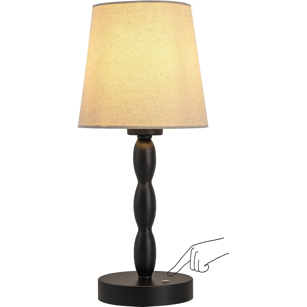 Lámpara de Mesa Portátil CASTLELIE, Lámpara de Escritorio Táctil Recargable con Batería, 3 Niveles de Brillo, Lámpara de Noche para Cama