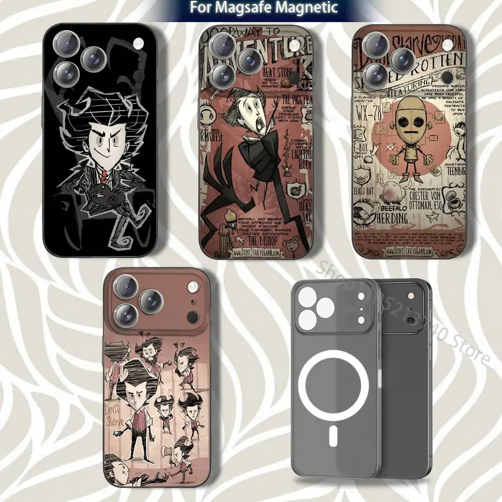 

D-Don't S-Starve-ES Phone Case For iPhone 15,12,11,14,13,17,16,Plus,Air,Pro,Max,E,Mini for Magsafe Magnetic Frosted Grey