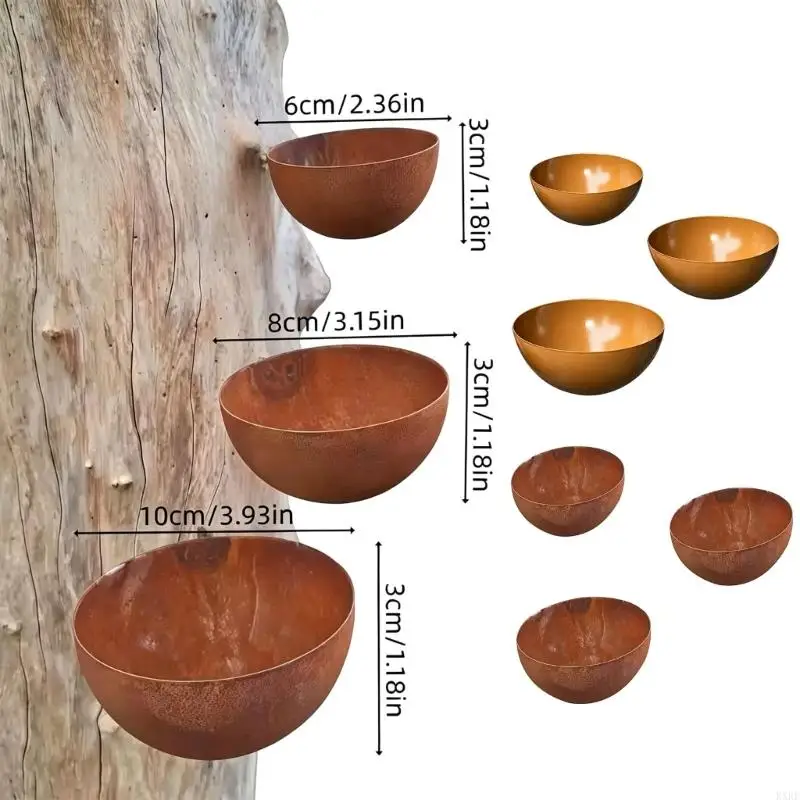 Rain Catcher & Pollinator Water Station Tree Mounted Bird Feeding Bowls Hanging Water Bowl Drinking Cup Bird Feeders KXRE