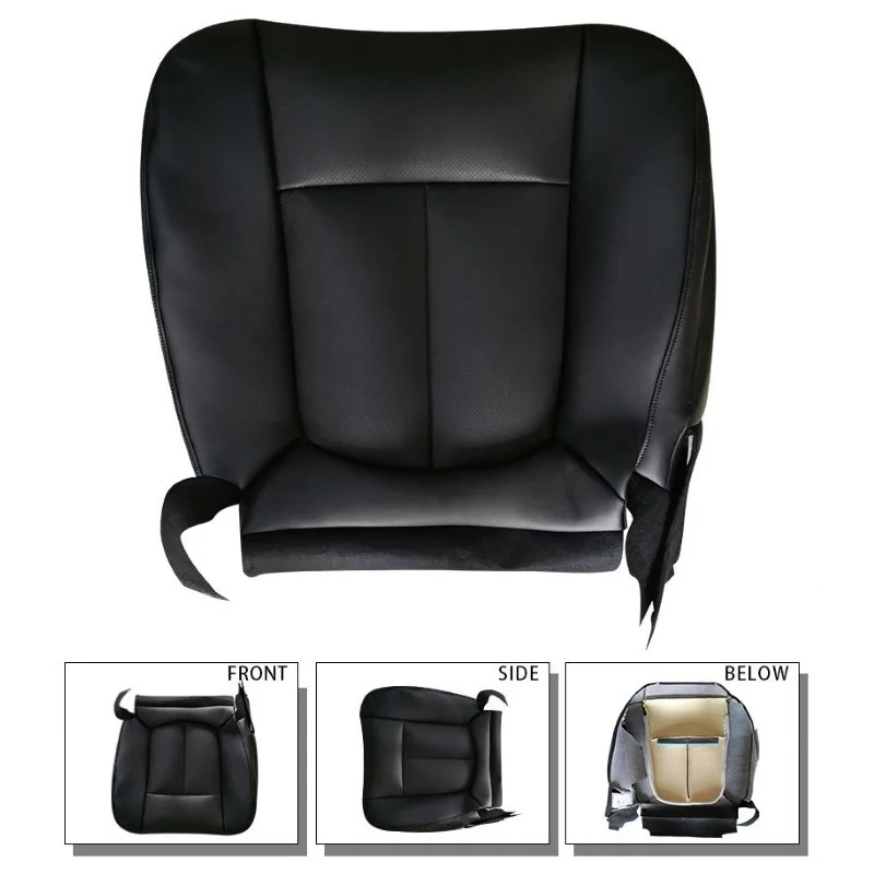 For Ford F150 XLT XTR STX 2011-2014 Car Front Driver Side Bottom Seat Cover Replacement Seat Cover Waterproof  PU Leather