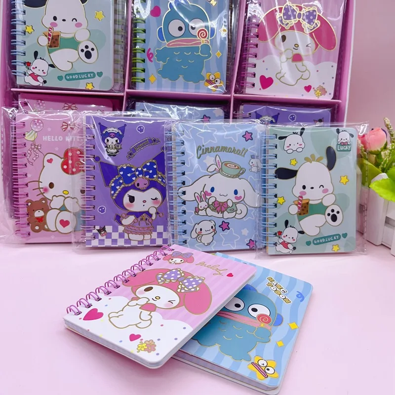 36pcs Sanrio Notebook Hellokitty Kuromi Hangyodon My Melody Daily Weekly Planner Notepad Stationery Student School Supplies