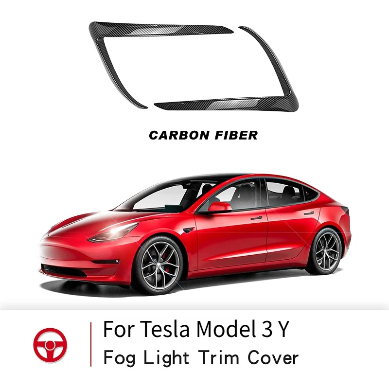 

Крышка переднего бампера, нож ветра для Tesla Model 3Y 2017-2025, АБС-пластик, глянцевая черная противотуманная фара, отделка лезвия, отделка светильника для бровей