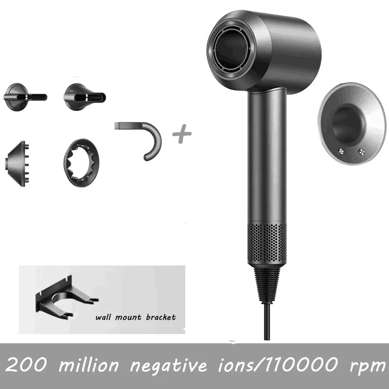 

High-speed Negative Ion Hair Care Hair Dryer 110000rpm Wind Speed 62m/second Fast Drying Household Super Hair DryerHairdryer