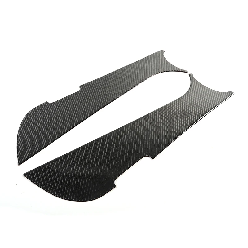 For Nissan Pathfinder 2013-2018 Soft Carbon Fiber Car front rear Door Anti-kick Panel Cover Trim Sticker Car Accessories