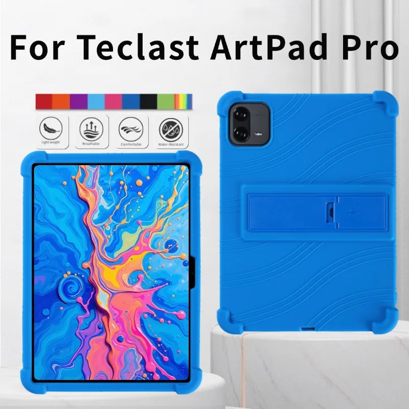 Case for Teclast Art Pad Pro 12.7'2025 Tablet Kids Friendly Silicon Stand Cover Anti Drop Silicone Prote