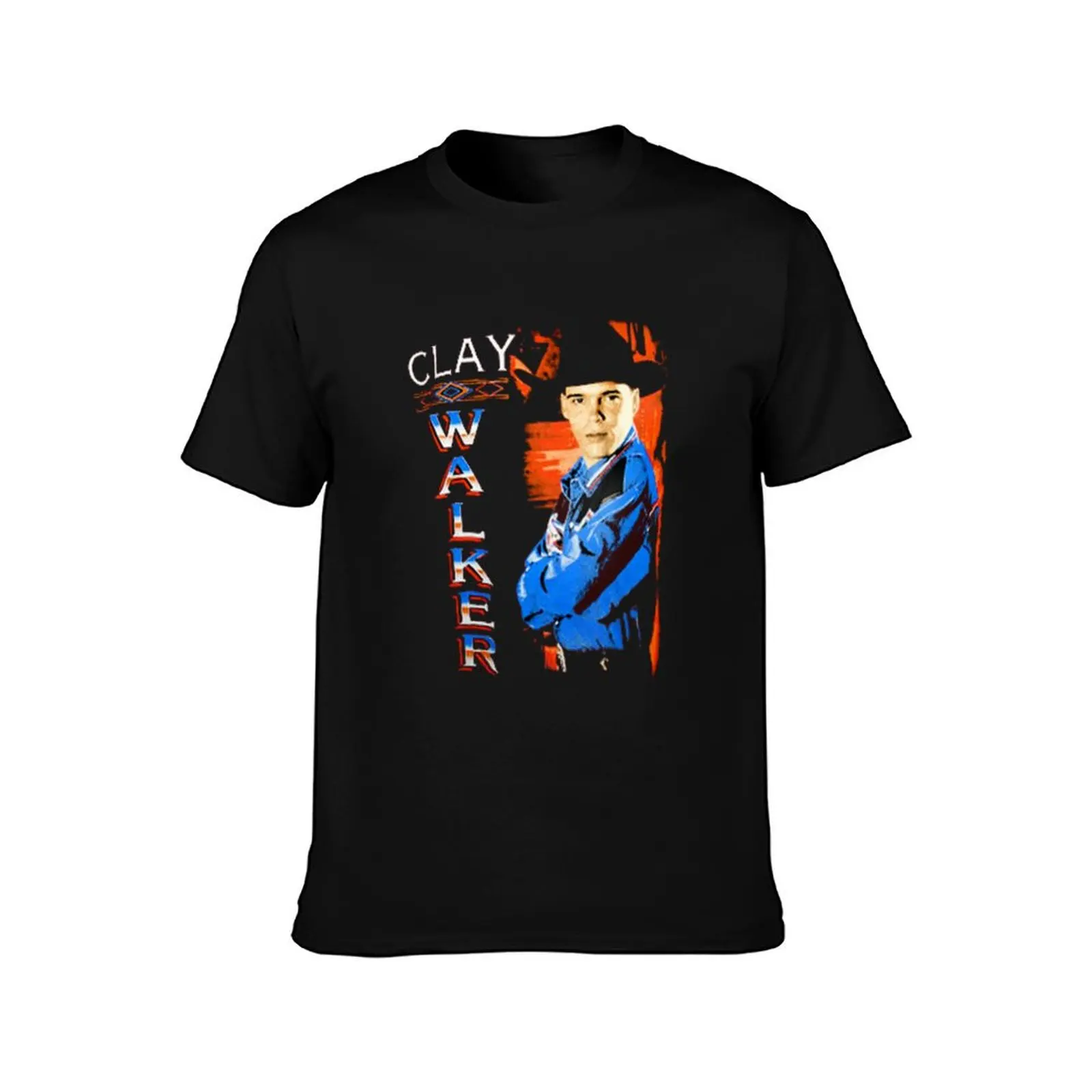 1994 Clay Walker Vinta allbum , tour ,fans ,funny,happy AMYSPEN T-Shirt Tough Fabric Work Tee