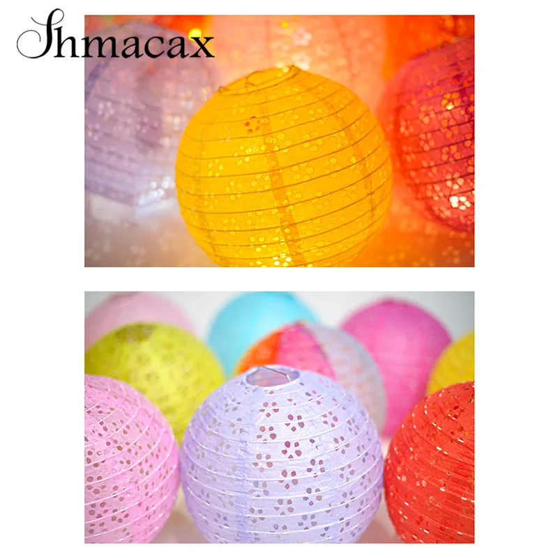 Round Hollow Paper Lanterns Round Handheld Luminous Lanterns Outdoor Indoor Decorative Lights Multicolor For Patio Garden Weddin