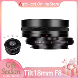 AstrHori Tilt & Shift Lens 18mm F8 Full Frame MF Wide-Angle Shift Lens for Sony A7III Canon R6 Nikon Z50