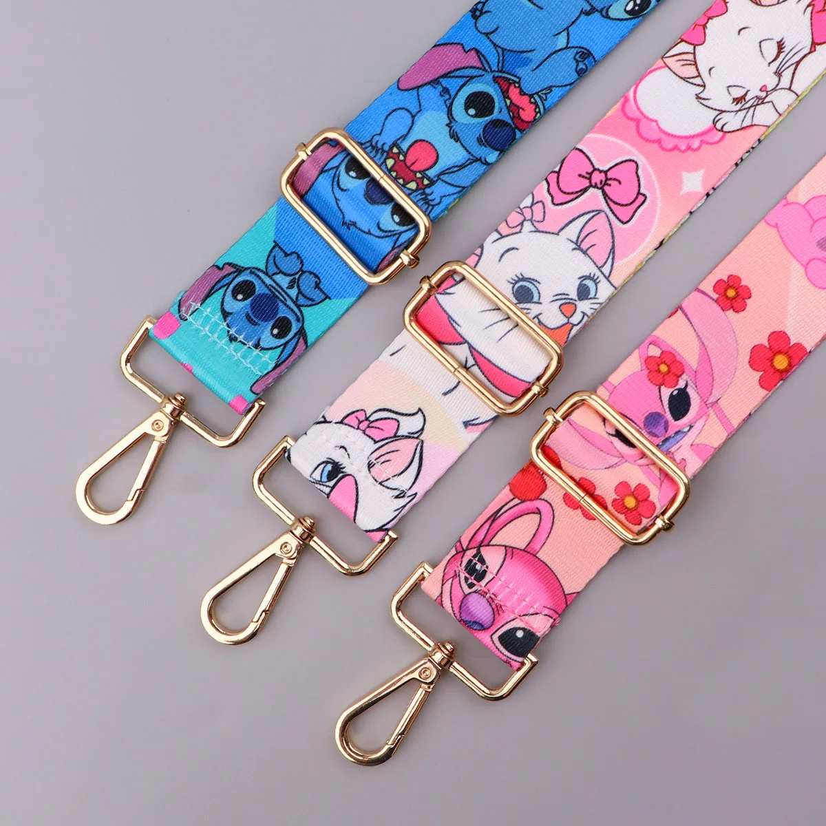 Cartoon Cat Stitch Nylon Bag Strap Women Straps for Crossbody Messenger Shoulder Bag Accessories Adjustable Belts Handbag Straps