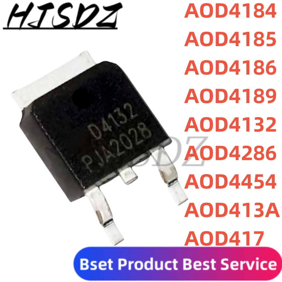 10PCS AOD4184A TO-252 D4184A AOD4184 AOD4185 AOD4186 AOD4286 AOD4454 AOD4185A AOD4186A AOD4189 AOD4189 AOD4132 AOD413A AOD417