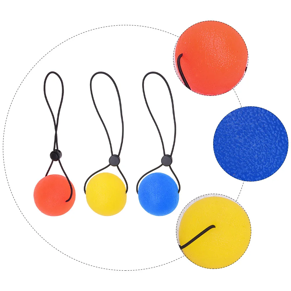 

3Pcs Hand Therapy Grip Balls Silicone Decompression Exercise for Strengthening Fingers Wrists Stress Relief Arthritis Carpal