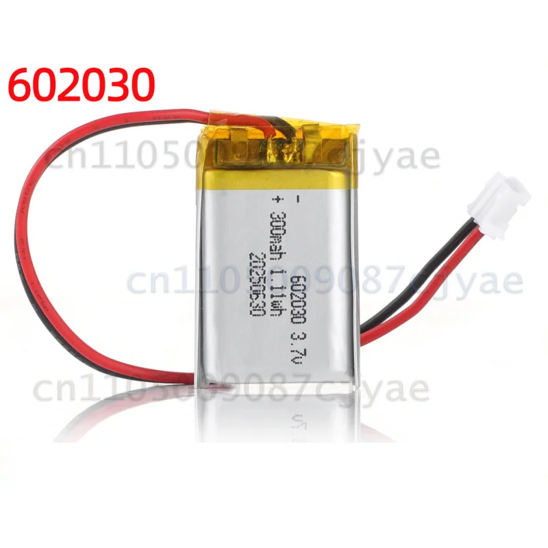 For 602030 3.7V Li-Po Battery For Beauty Device Smart Bracelet Voice Recorder Bluetooth Earphone Blood Pressure Monitor