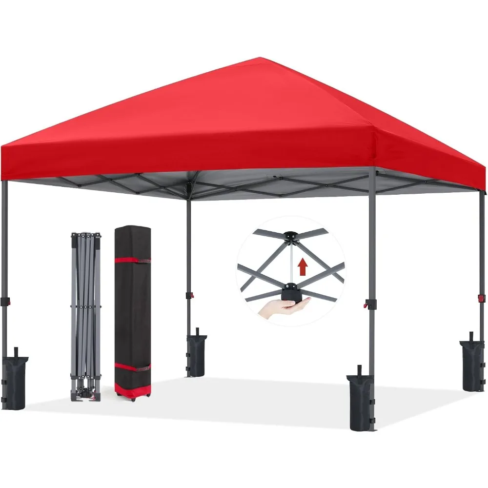 

Durable Easy Pop up Canopy Tent 10x10, Red