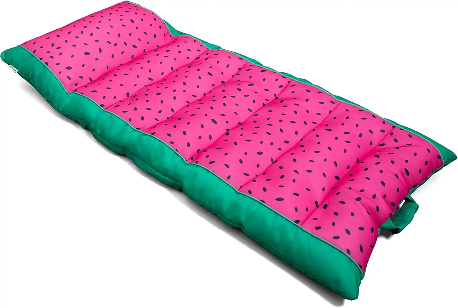 

Kona No Inflation Needed Pool Lounger with Headrest, Summer Melon Double Sided Mesh, Quick Draining Fabric, 5.5 feet Big
