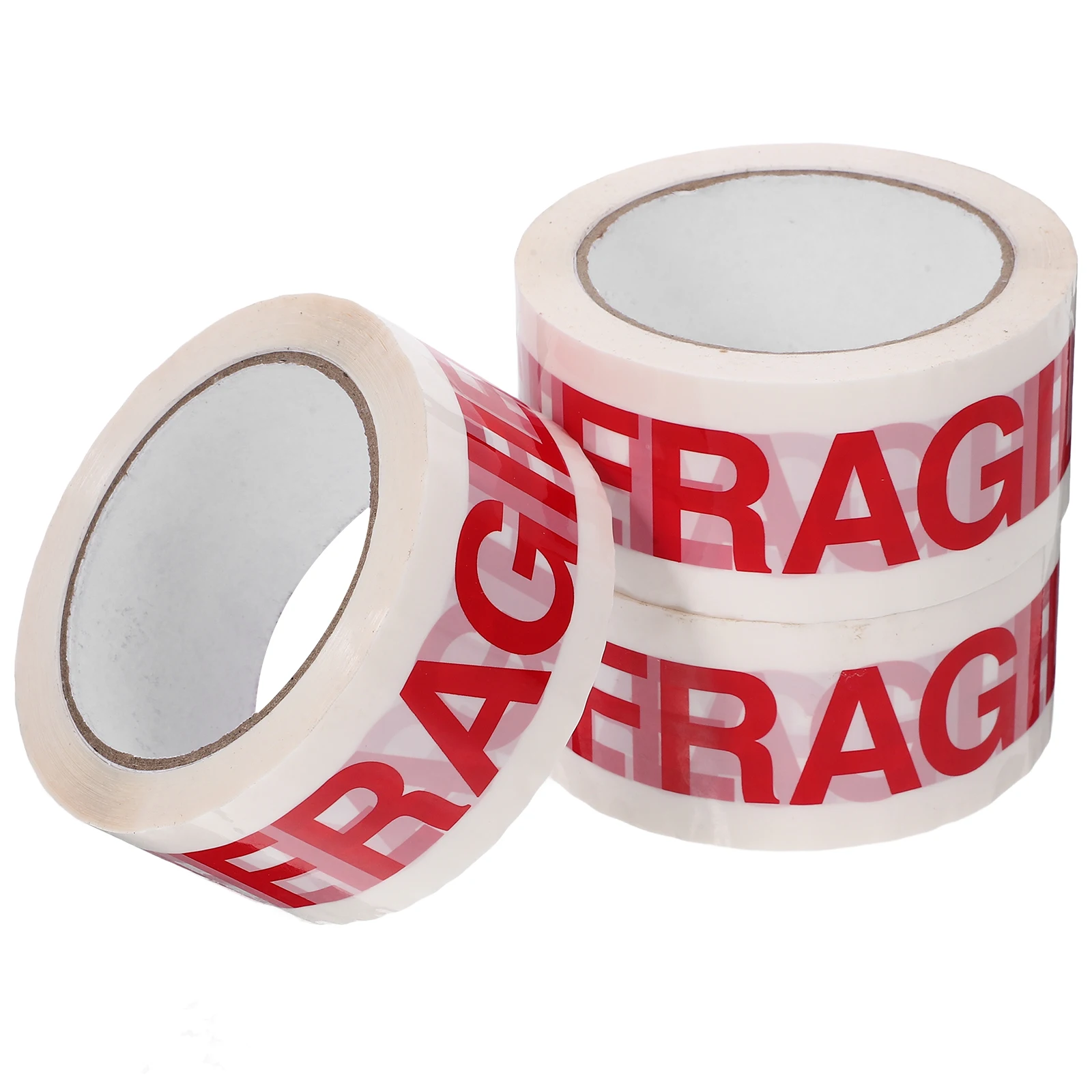 

3 Rolls Fragile Warning Tape for Packing Boxes Shipping Labels Adhesive Stickers Moving Glass Sealing Box Office Storage