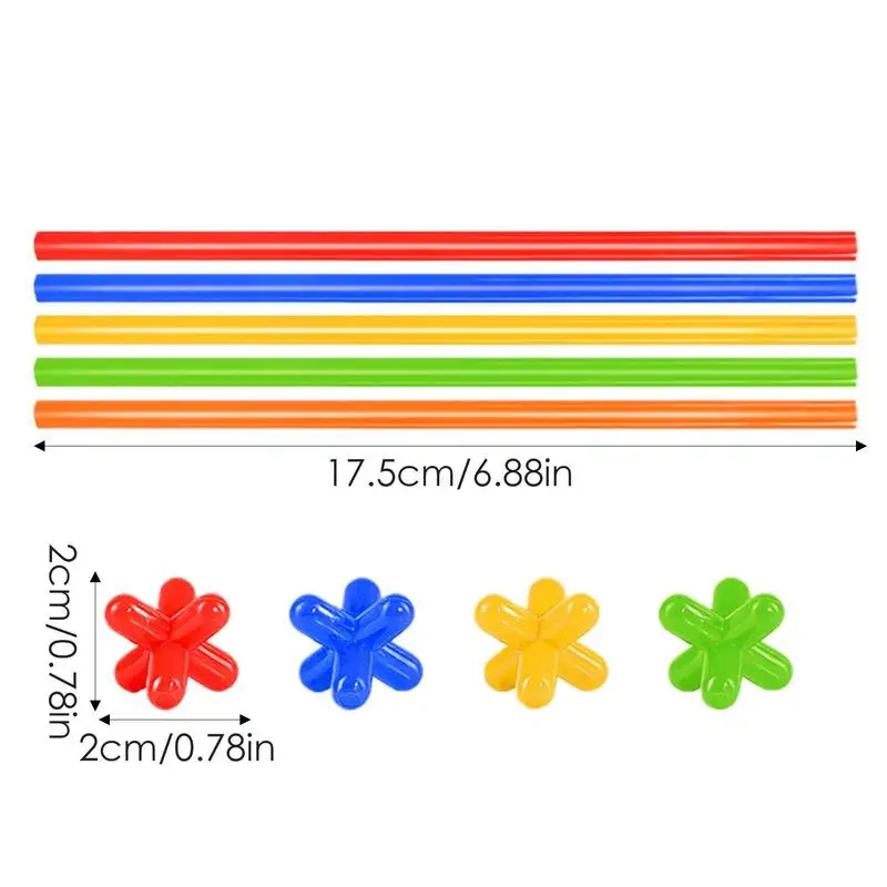 Kit d'ingénierie coloré de Construction de jouets en paille, ensemble de Construction de tige, Kit de Construction créatif, jouet éducatif d'ingénierie pour garçons et