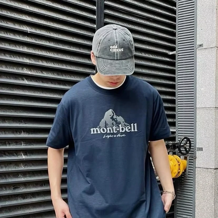 Summer New Japanese Outdoor Brand Mb Men's and Women's Adult Outdoor Breathable Comfortable Loose Short-sleeved Cotton T-shirt