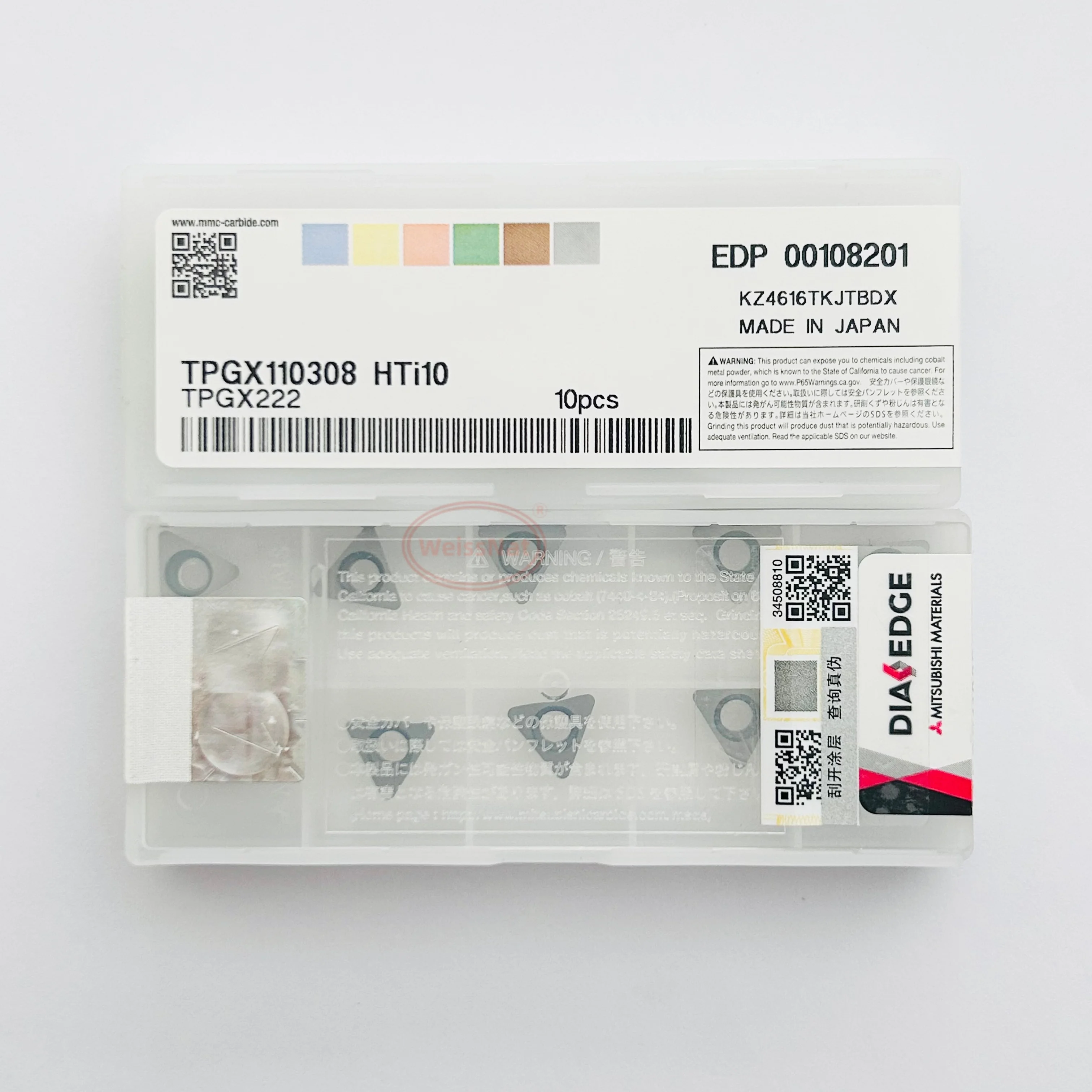 

TPGX090204 TPGX110304 TPGX110308 TPGX160308 HTi10 Carbide Insert TPGX Inserts