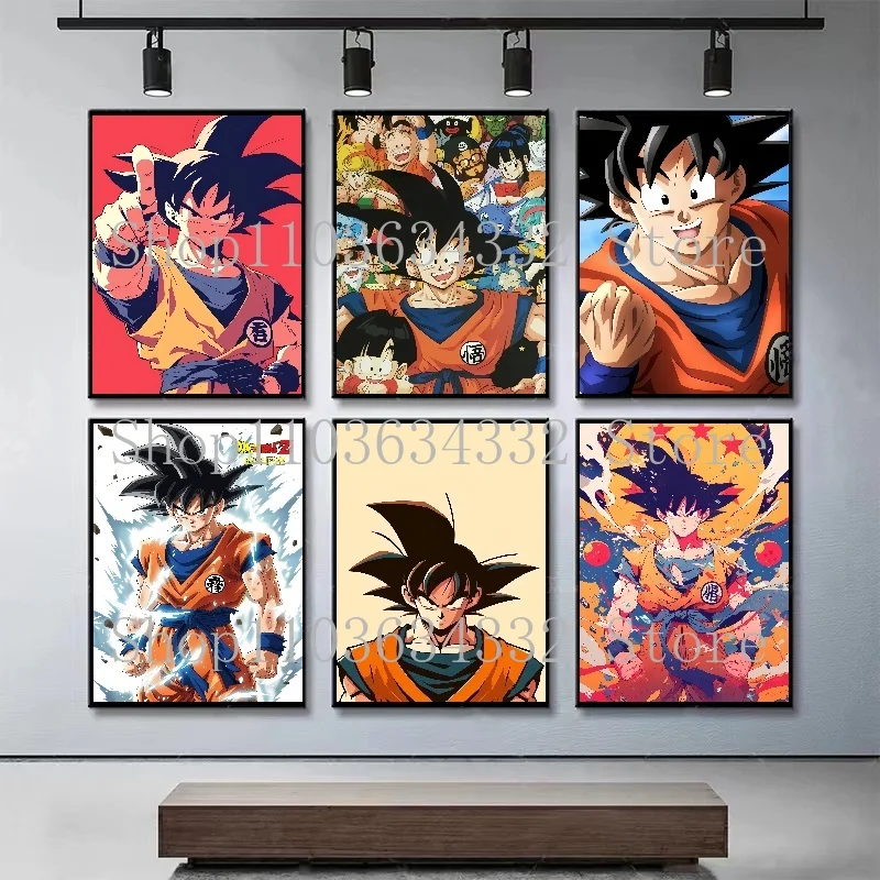 Clássico anime dragon ball poster arte pintura em tela café bar sala parede decoração criativa pintura presente de aniversário