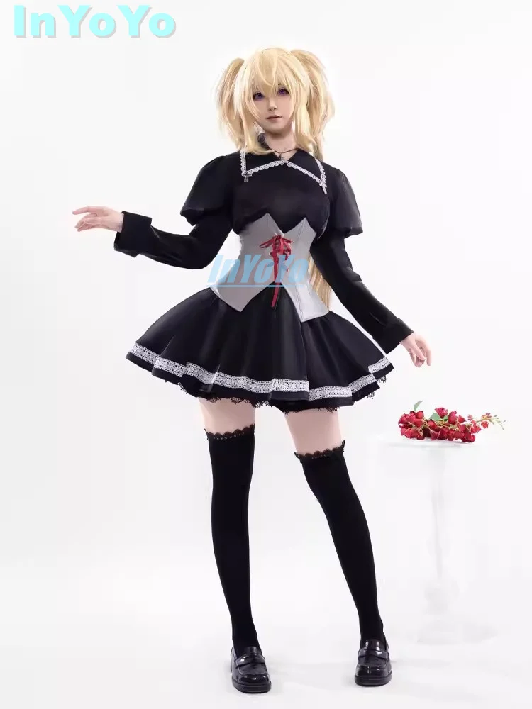 InYoYo Tsukiyomi Utau Cosplay Shugo Chara Costume Lovely Uniform Top Skirt Anime Clothing Halloween Party Outfit Women New