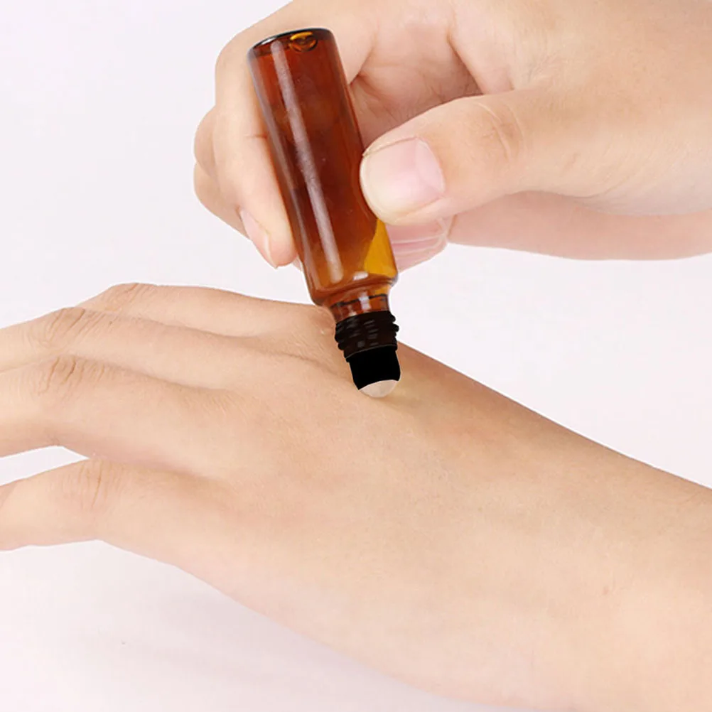 20 個の香水ボトル小さなガラスローラーボールボトル漏れ防止ポータブルエッセンシャルオイルサブパッケージ容器旅行