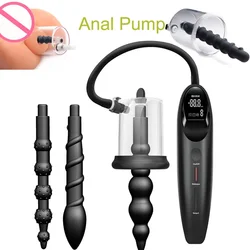 Automatic Penetration Anal Plug Pump Vacuum Sucking Cup Electric Anus Dilator Prostate Massager SM Goods Sex Toys for Men Women