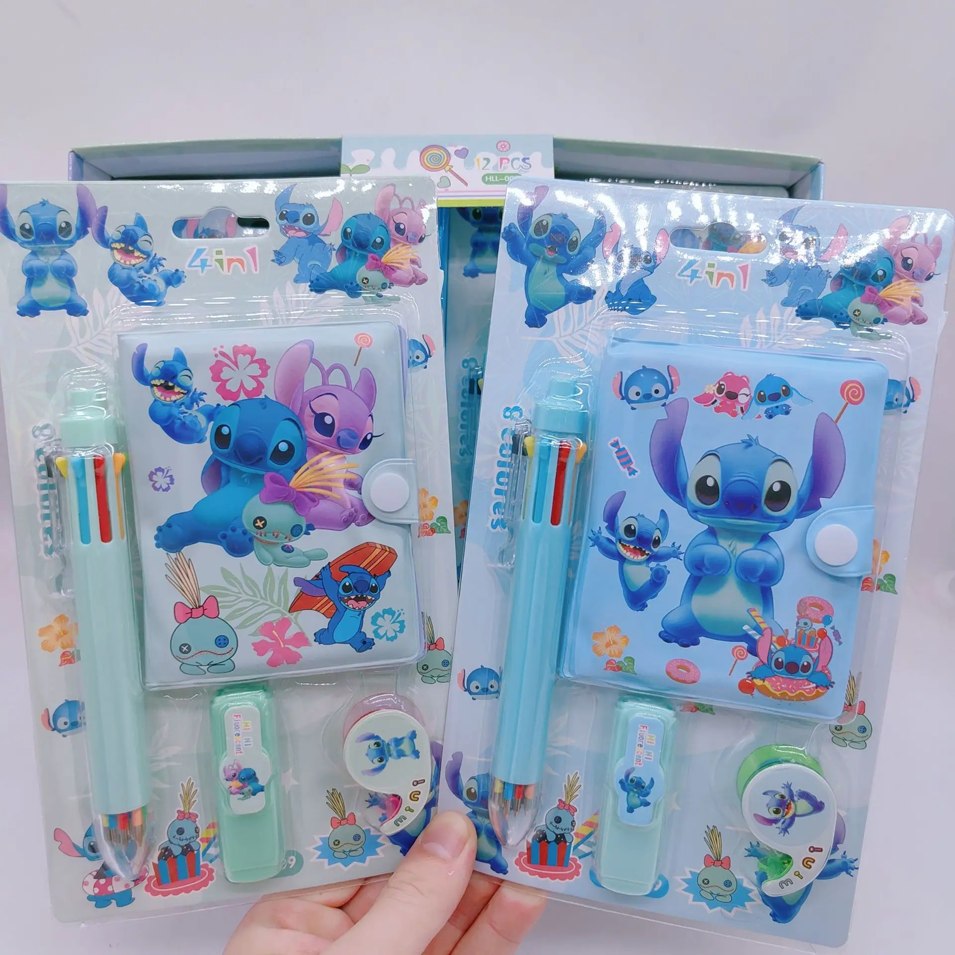 Random 1 Pcs Disney Stitch Notebook Anime Stich School Stationery Notepad Book Kids Boys Girls Dolls Diary Booklet Student Gift