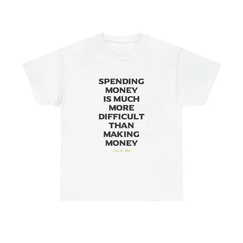Spending Money T Shirt Crypto Heavy Cotton