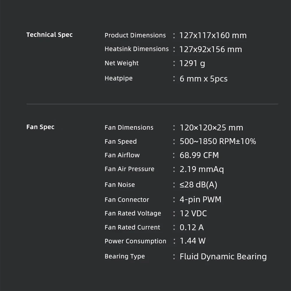 DeepCool-enfriador de CPU AK500 Digital WH blanco para AM5, 1850 RPM, PWM, pantalla en tiempo Real, Enfriador de aire de CPU con 5 tubos de calor, refrigeración de Chip