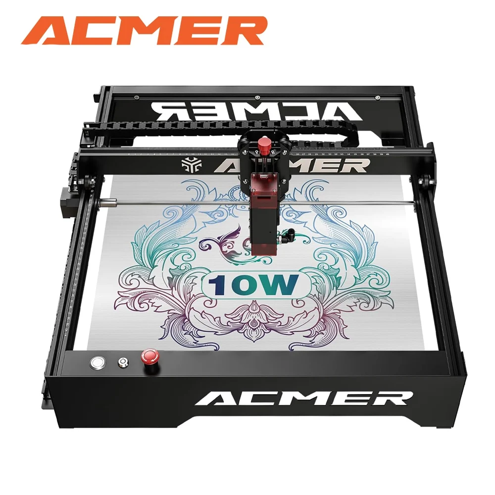 

ACMER P1 10W Laser Engraver DIY CNC Laser Cutter And Engraver Machine for Wood Metal Acrylic Leather With Wifi Control 400X410mm