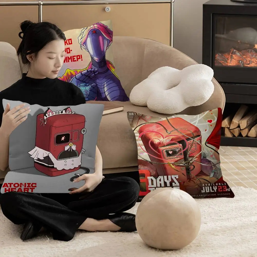 A-Atomic H-Heart Movie pillow cover sofa cushion cover home room decoration children gift