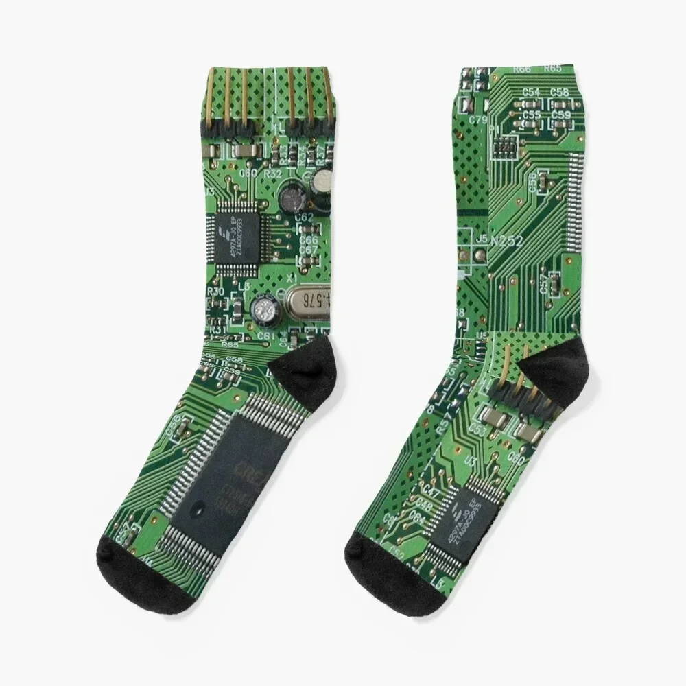 Circuit Board (old) Socks with print man Luxury Woman Socks Men's