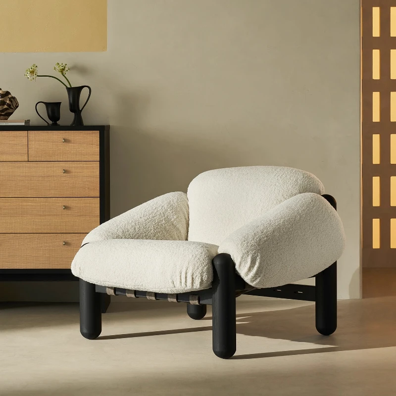 

Household living room North American imported oak solid wood lazy chair